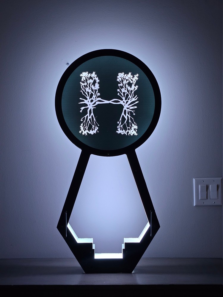 LED Bottle Presenter Display Glorifier. Rechargeable & Wireless. Add your Logo