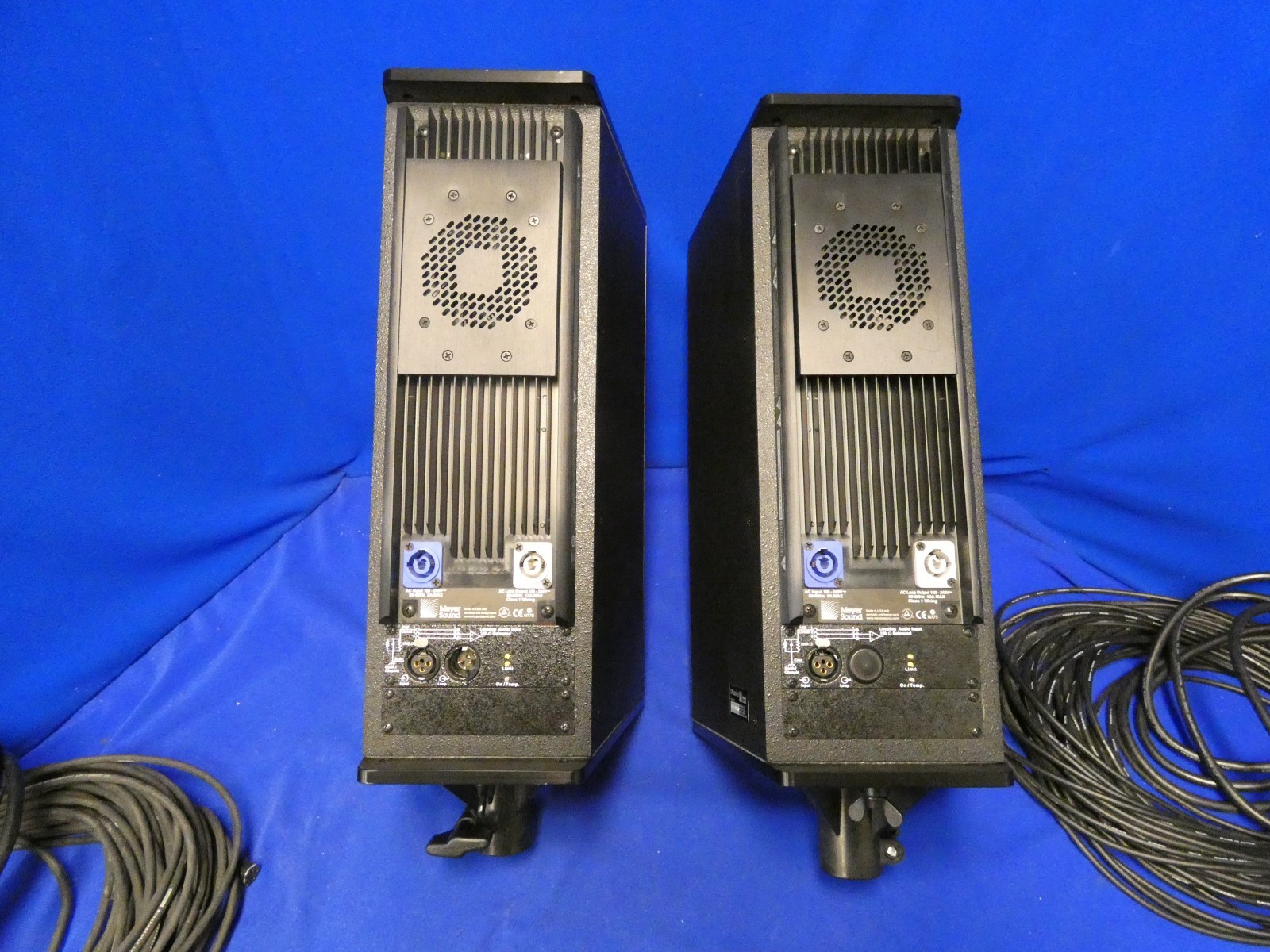 Meyer Sound UP Junior Powered Loudspeaker QTY 2 w/Power Cords, Pelican 1640 Case