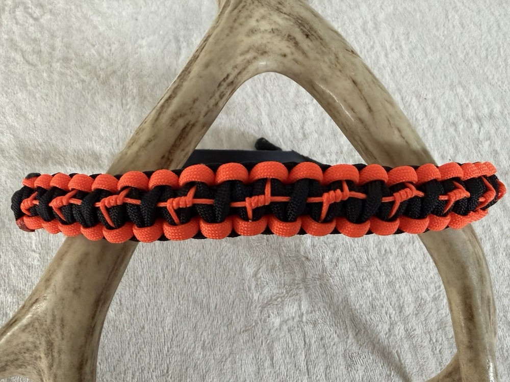 Orange And Black Bow Wrist Sling