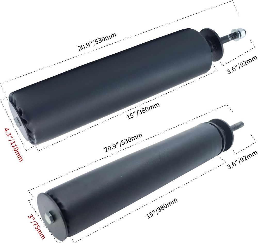 Single Leg Squat Roller/Nordic Hamstring Curl for Squat Rack Power Rack Attachme