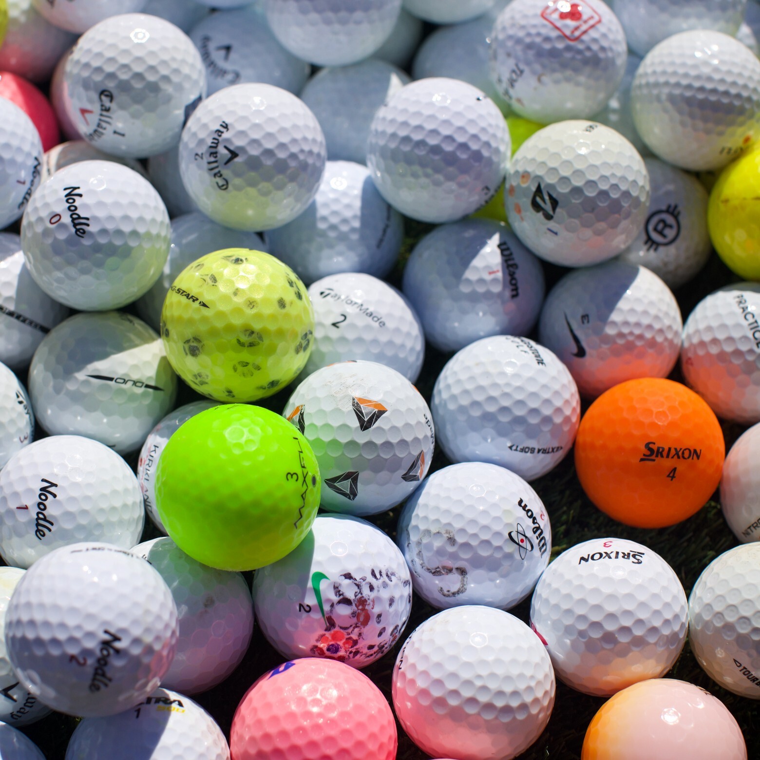 100 Hit-Away / Shag Golf Balls [ Assorted Brands ] - FREE SHIPPING