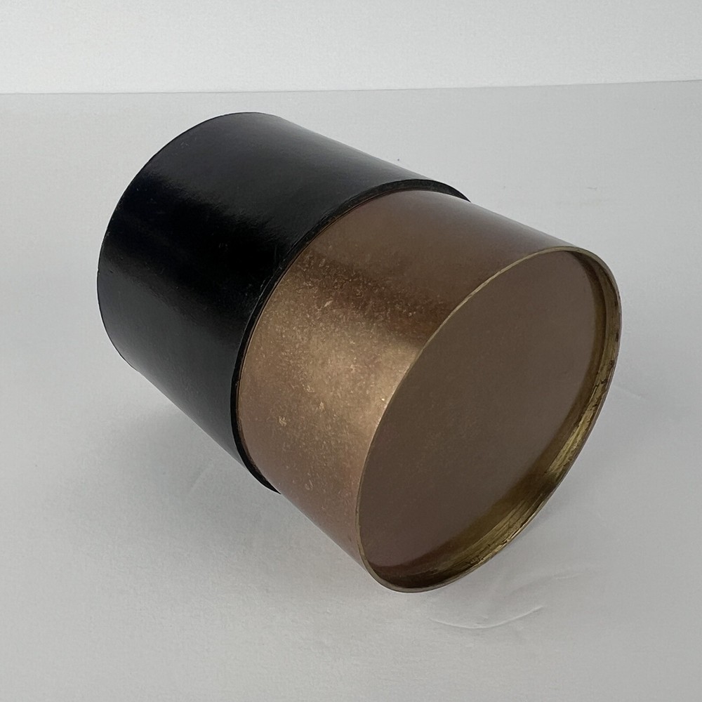 Vtg Cigarette Box Germany Brass Leather