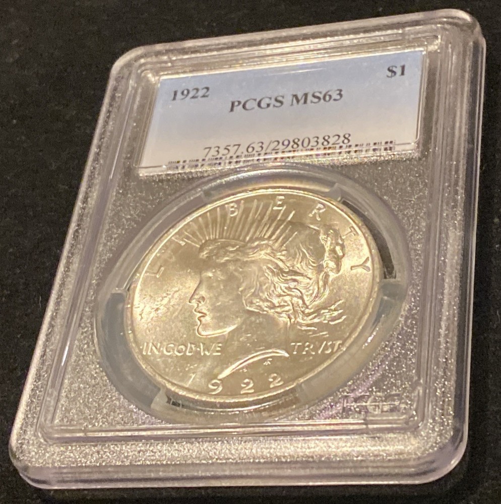 1922 Peace $1 Dollar PCGS MS63
