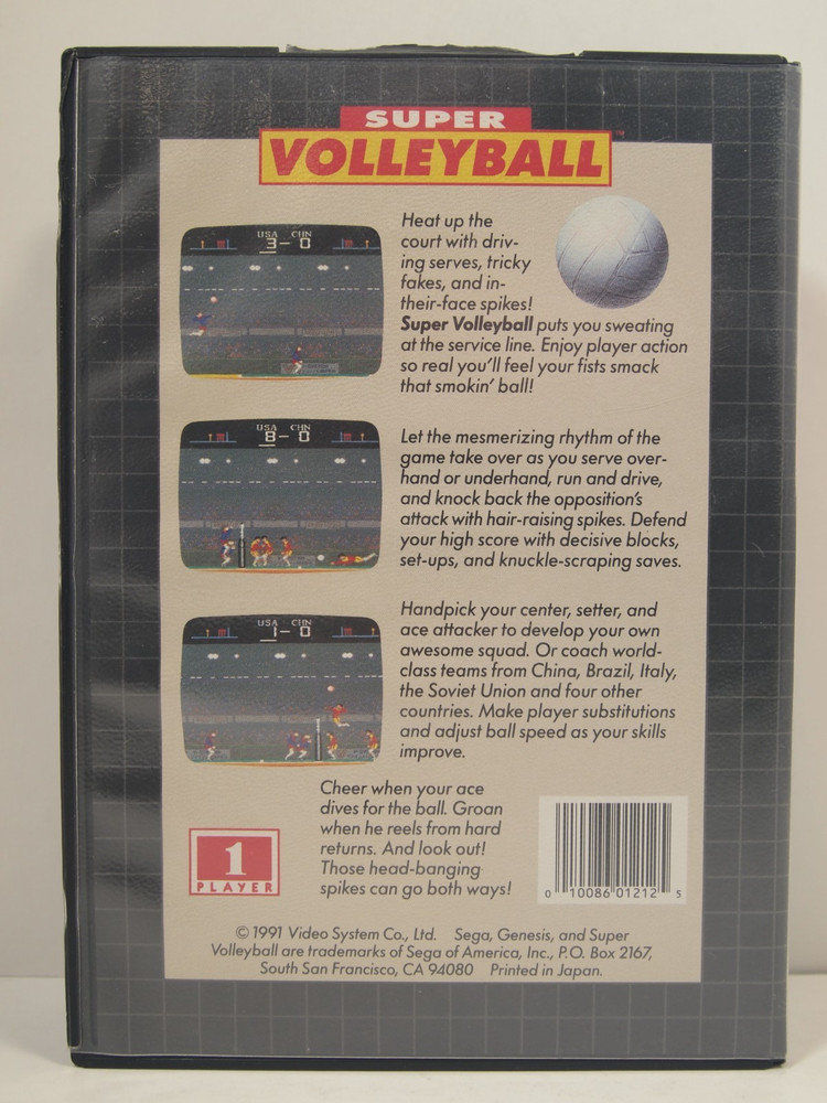Super Volleyball Case (SEGA Genesis) Authentic BOX ONLY