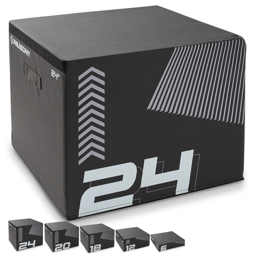 Soft Foam Plyo Jumping Box - Plyometric Jump Training Exercise Squat Box