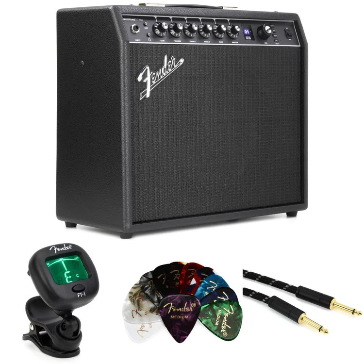 Fender Mustang LTX50 50-watt 1x12" Combo Amplifier Essentials Bundle