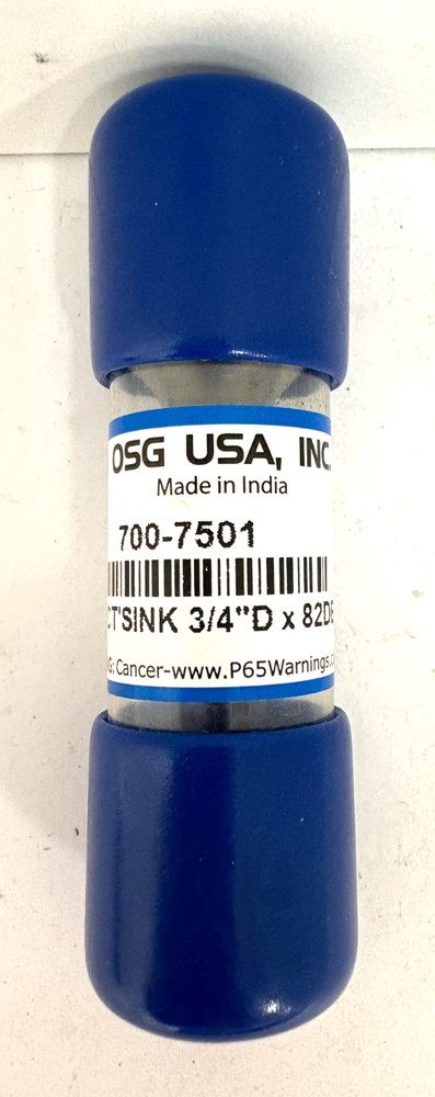 3/4" 82 DEGREE SINGLE FLUTE CARBIDE COUNTERSINK - OSG 700-7501