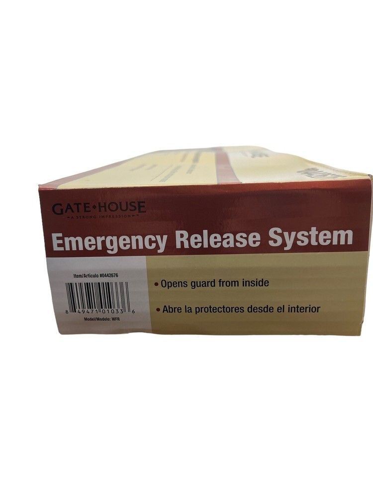 Window Bar Emergency Release Kit Gatehouse 0442676 NEW