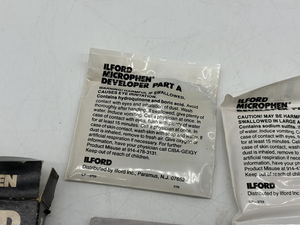 ILFORD Microphen High Speed Fine Grain Developer Powder With Instructions 4oz
