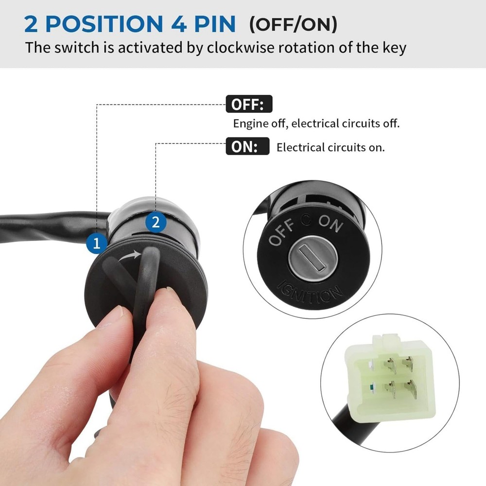 Ignition Key Switch Replacement 0453417 For Polaris Predator 50 2004-2007 Model