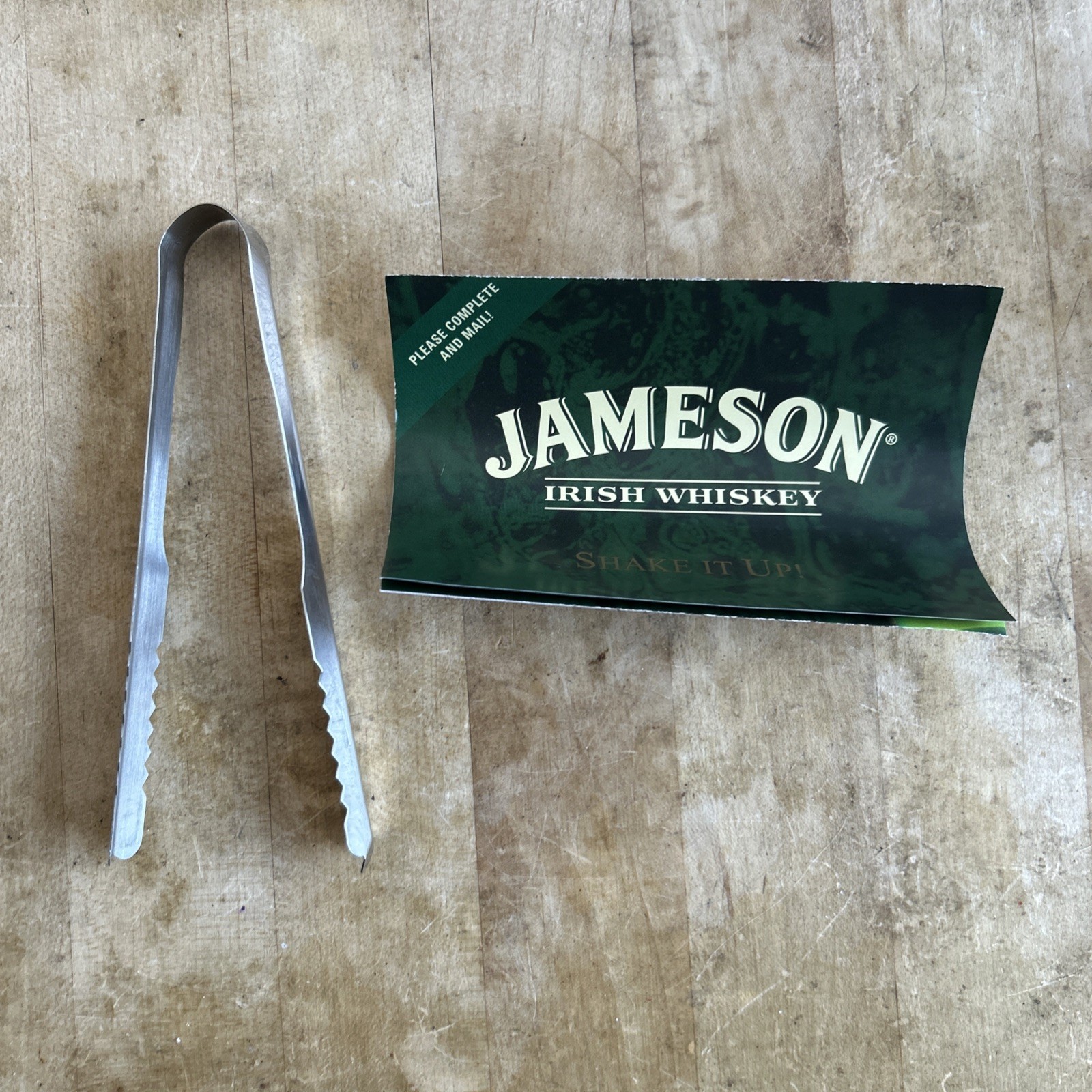 Jameson Irish Whiskey Martini Shaker Mixer Stainless Steel Strainer Barware Bar