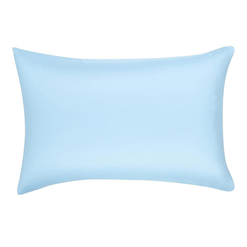 Full/Queen Microfiber Comforter Set Bed-in-a-Bag 7-Pcs Bedding Set Blue Stripe