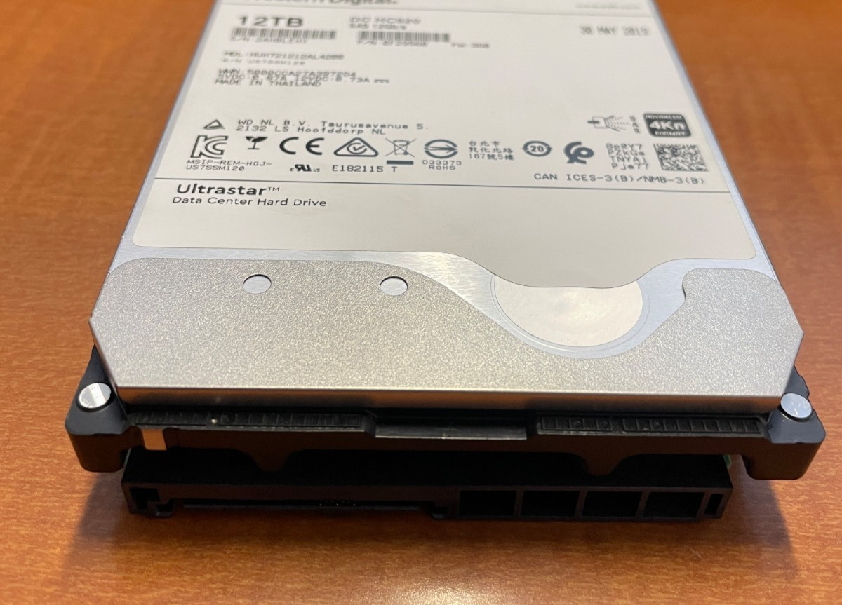 WD HGST DC HC520 12TB 7.2K SAS 12Gb/s 3.5" 4Kn HDD HUH721212AL4200 - Tested!