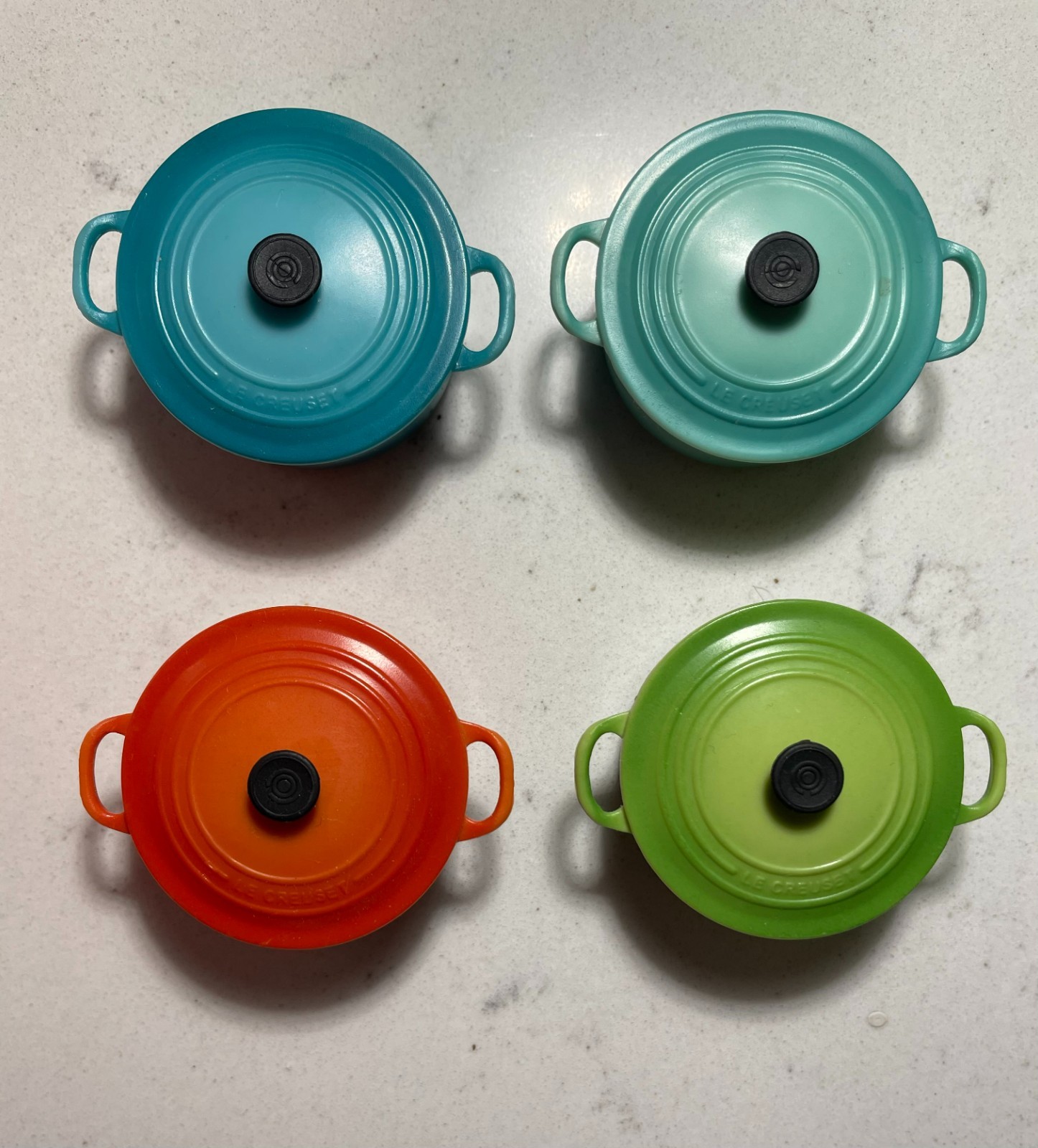 Nice 4 Le Creuset Refrigerator Magnets Dutch Oven