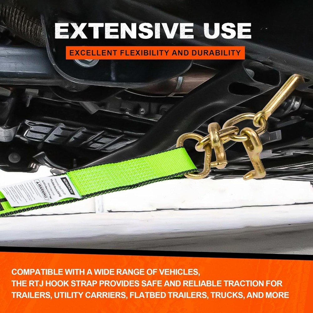 Heavy Duty Ratchet Straps Tie Down 4 Pack