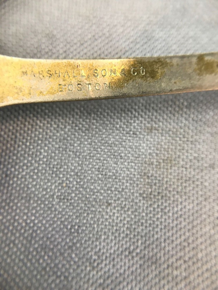 Vintage Brass "Marshall Son & Co., Boston" Handheld Scale