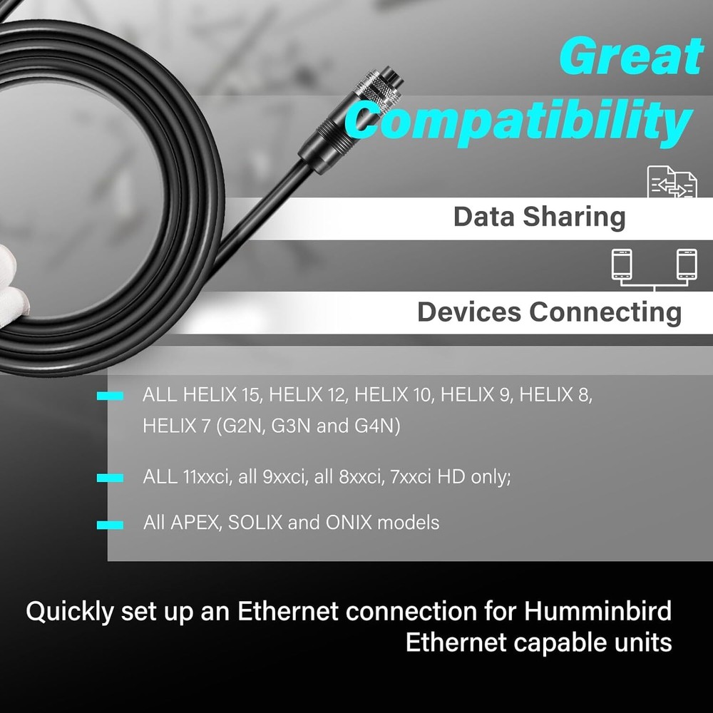 for Humminbird AS EC 10E Ethernet Cable 720073-2