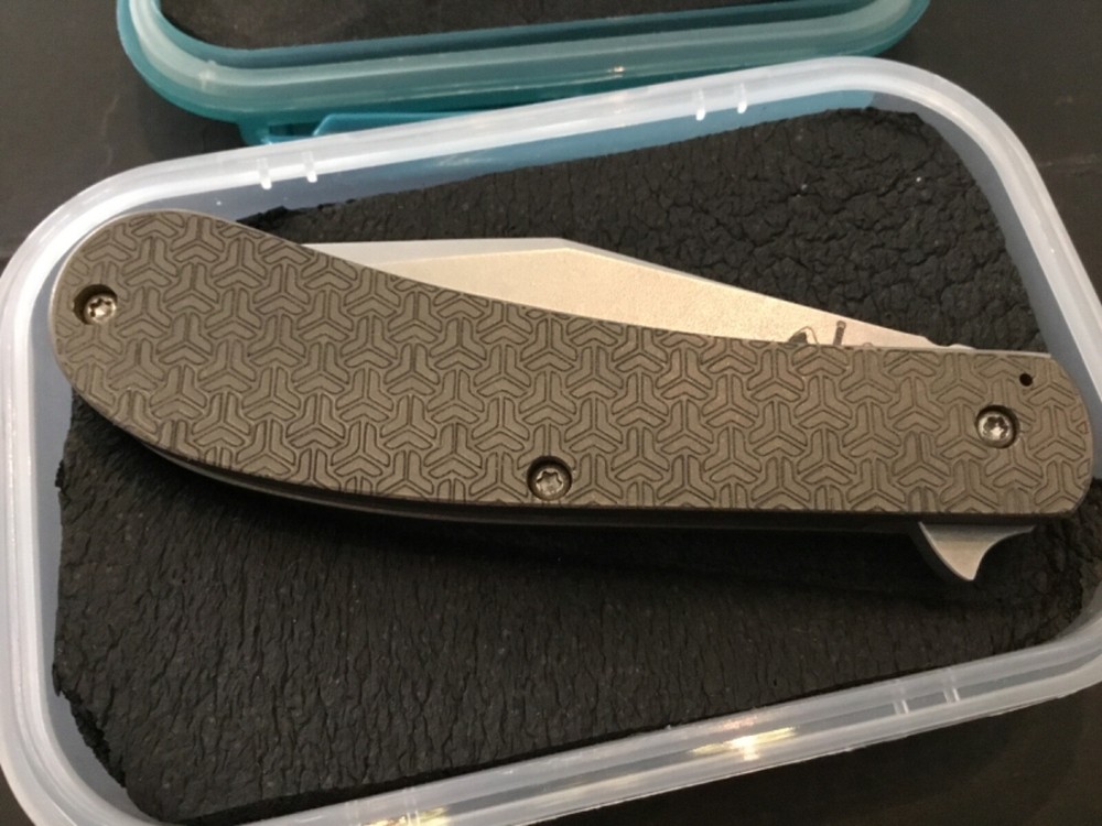 Custom Doc Shiffer Barebones Backpocket Flipper Folder Folding Knife