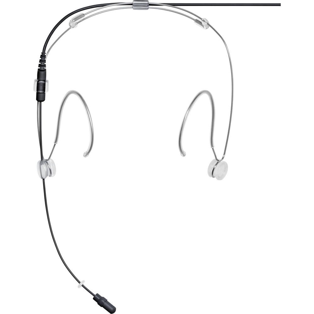 Shure DuraPlex DH5 Headset Microphone, LEMO3 Connector, Black