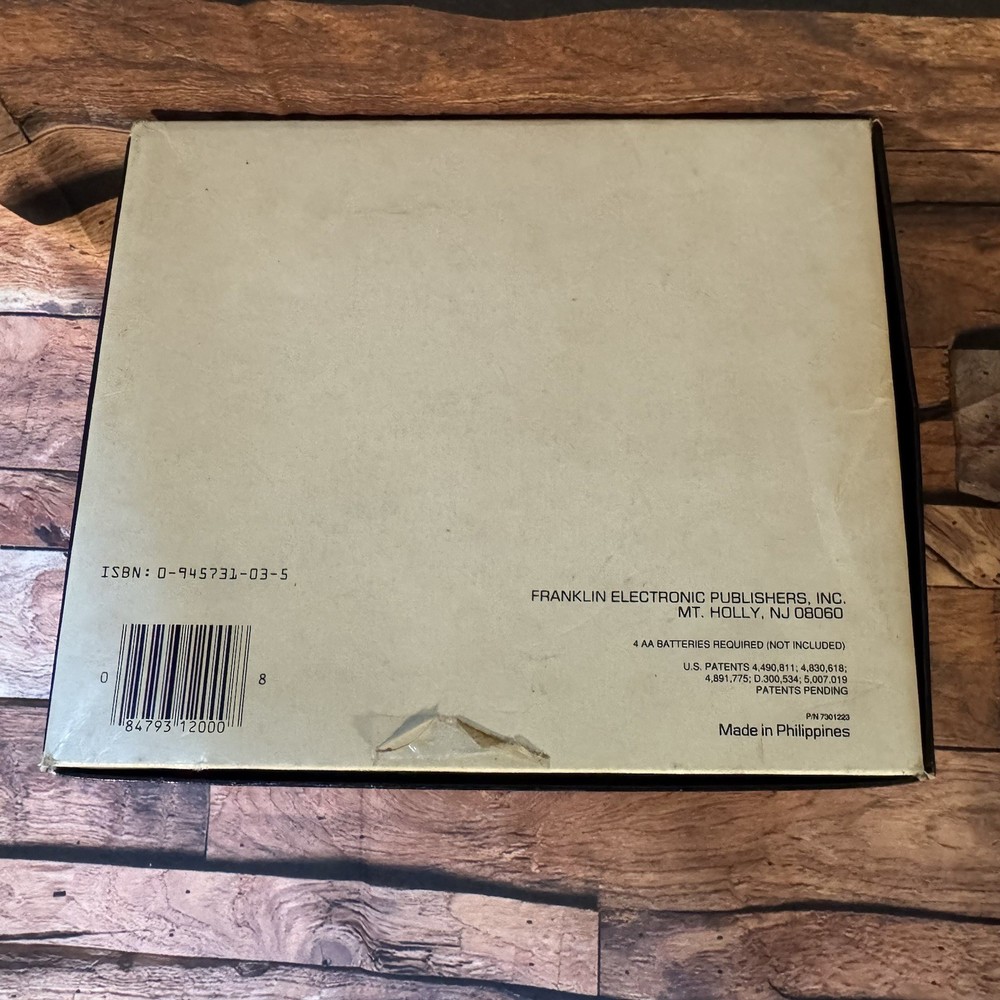 Franklin Language Master LM-2000 B Electronic Dictionary Thesaurus Vintage