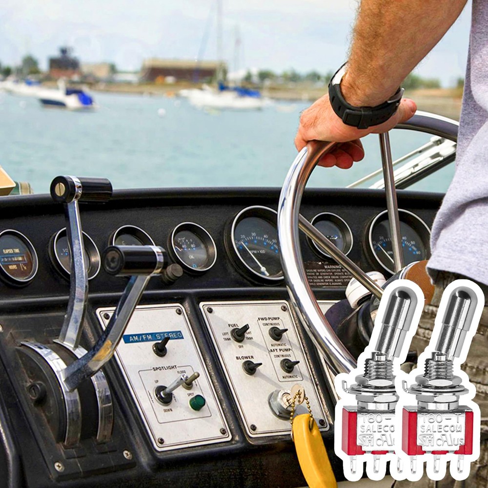 Mini Toggle Switch SPDT ON ON 2 Pack