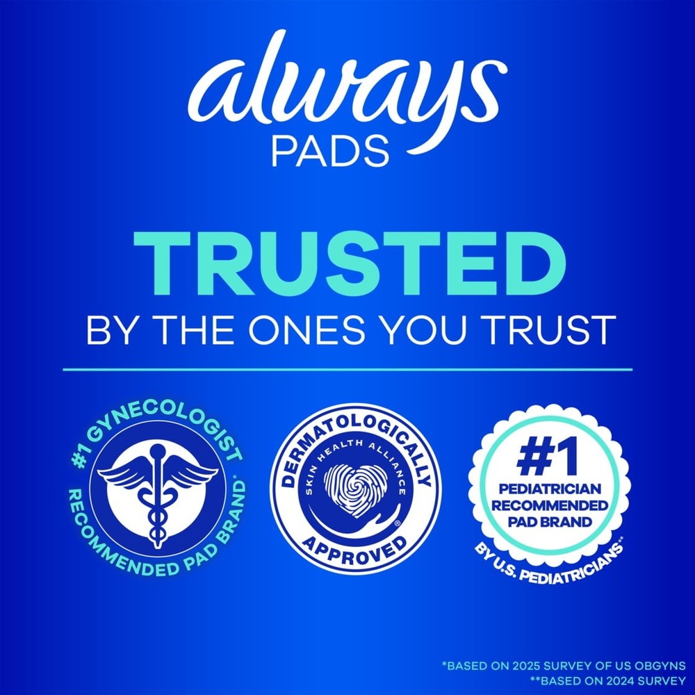 Extra Long Super Absorbency Maxi Pads with Wings Size 3 33 Count