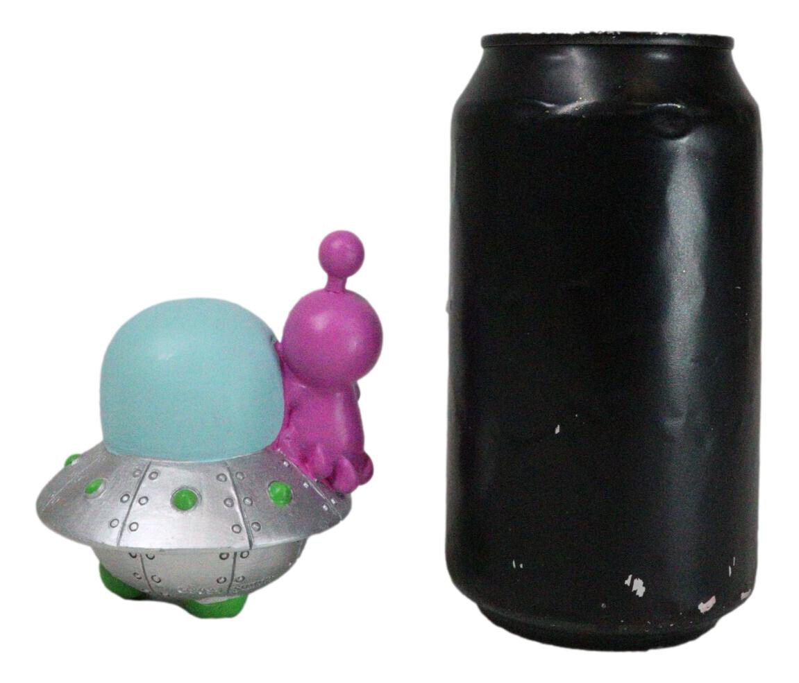 Furrybones UFO ET Alien Planetary Space Ship Dish Skeleton Figurine Furry Bones