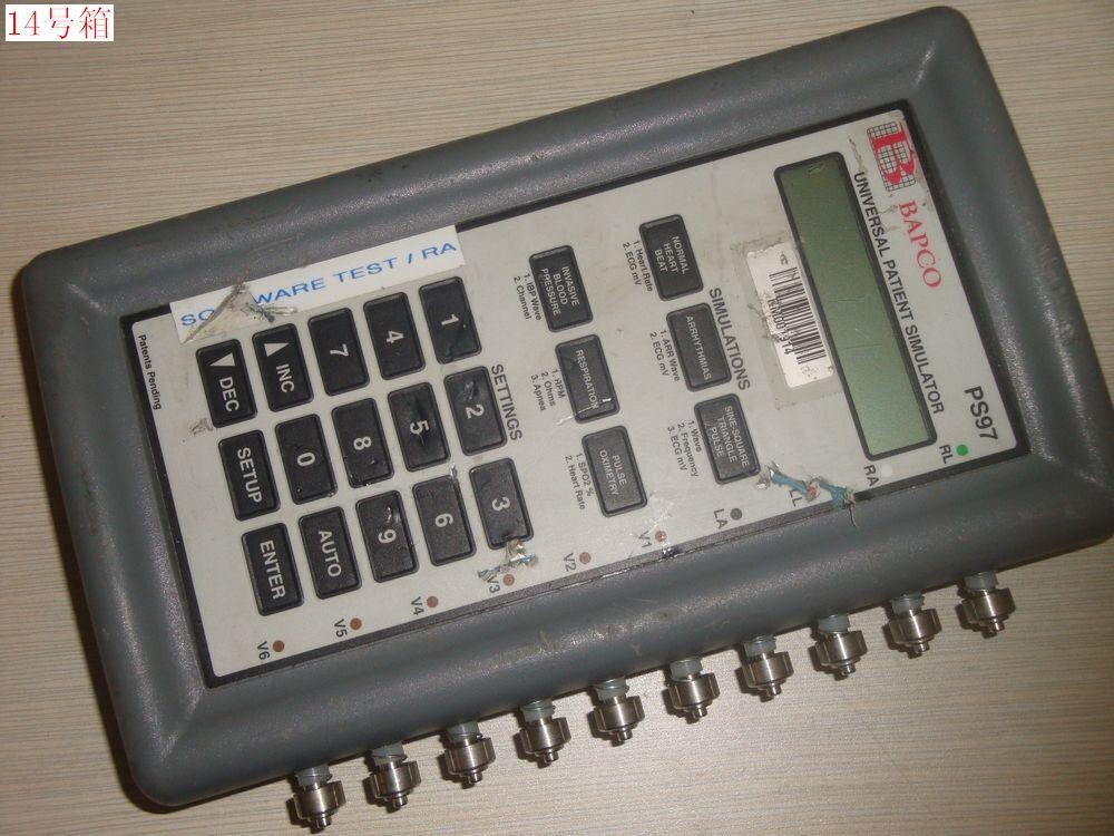 Shell Look Bad Keyboard Fault BAPCO PS97 Universal SpO2 & Patient Simulator