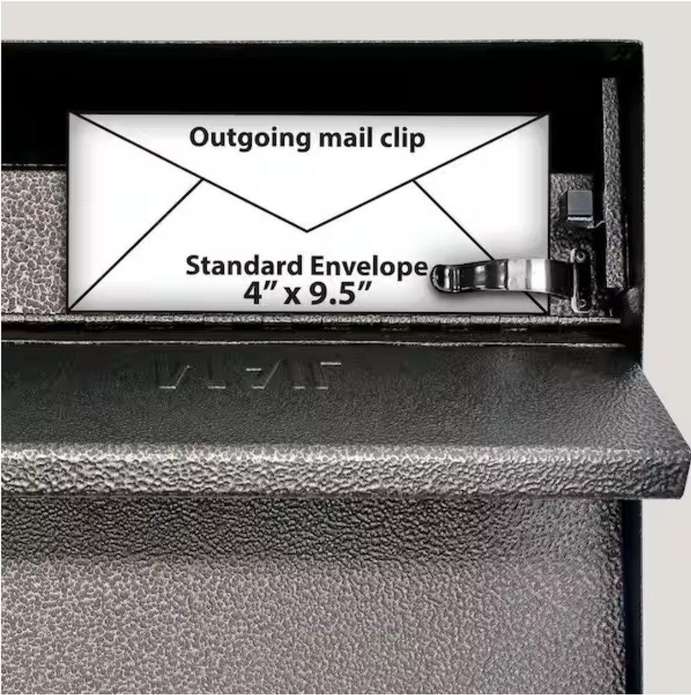Locking Mailbox Wall Mount Medium Mail Boss Metro Bronze High Security 7164