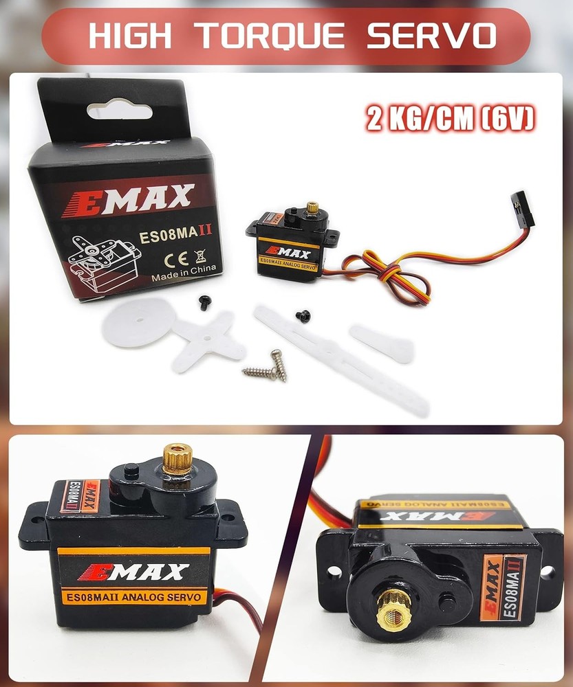 RC Servo EMAX Steering with Mount Bracket and Arm Combo Pack 3