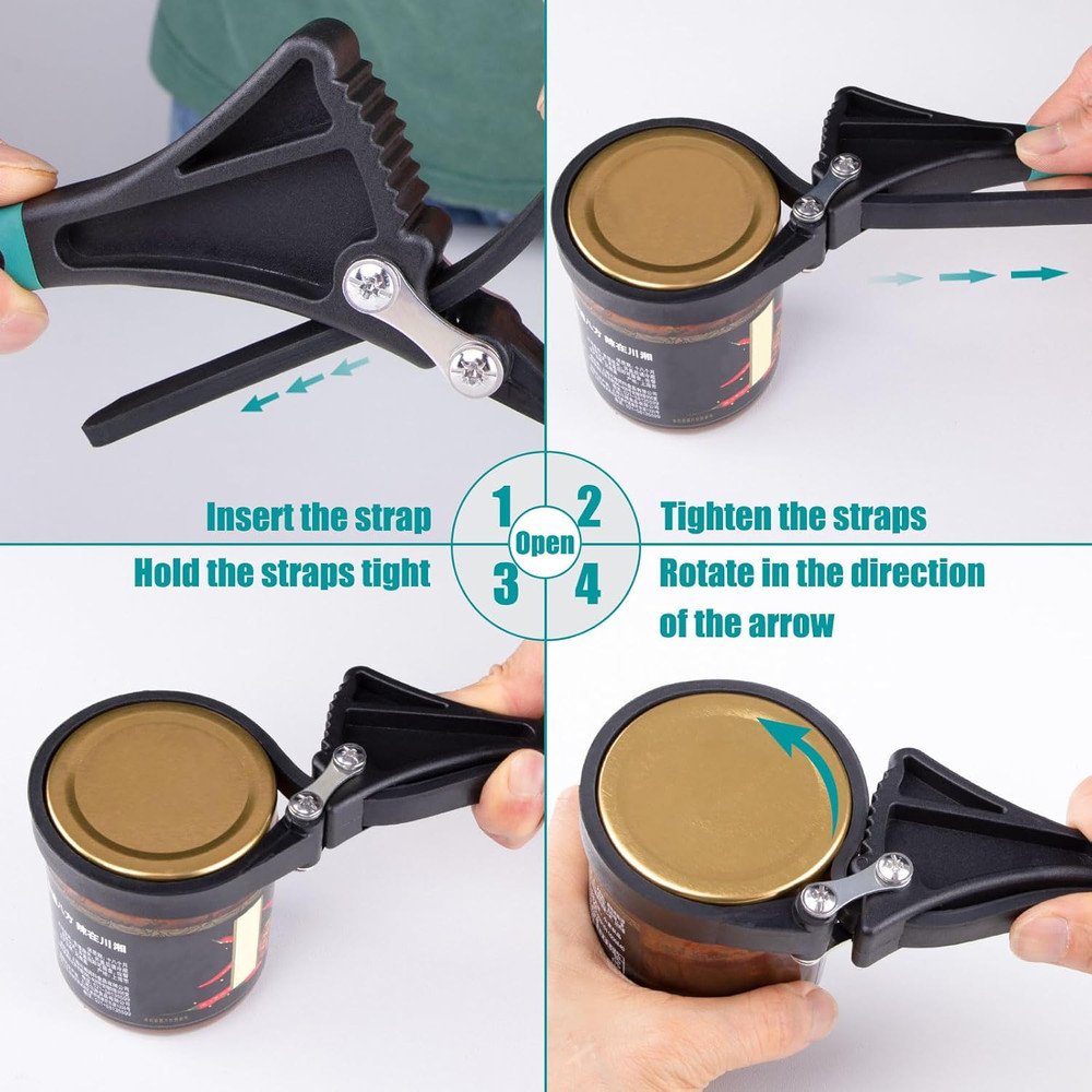 Strap Wrench Set with 8 Silicone Cable Ties - 2 Pack (4" & 6") for Adjustable Oi