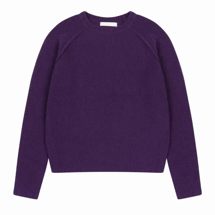Oheisio Saddle Wool Round Knit, Purple
