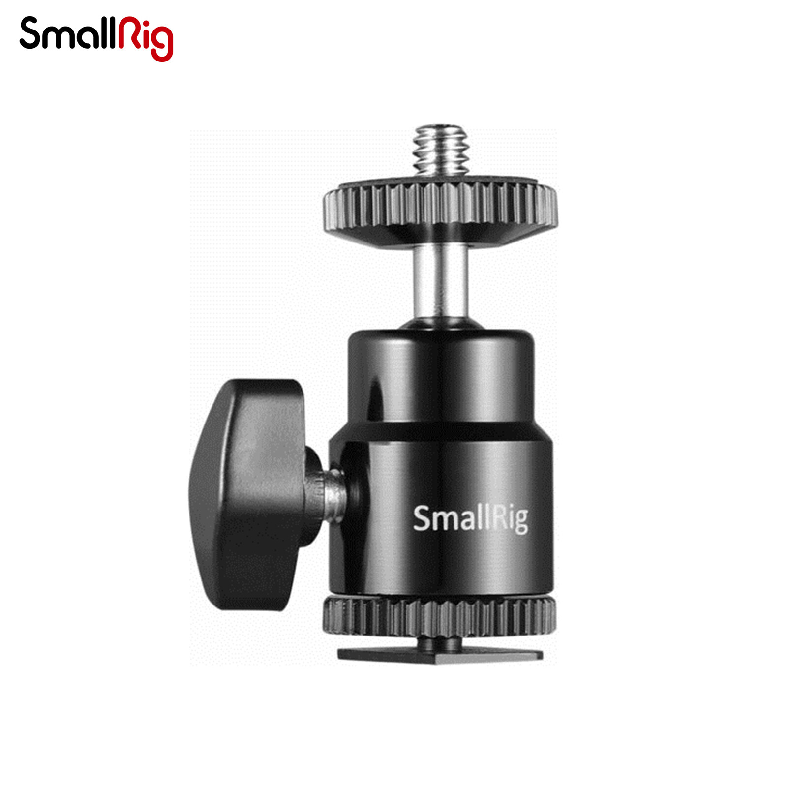 SmallRig Tripod Ball Head Stand with Flash Shoe 1/4" Hot Shoe Mount Adapter 761