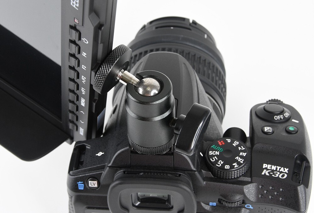 360° Mini Tripod Ball Head, ¼ Screw Thread Base Mount w Rubber Padding