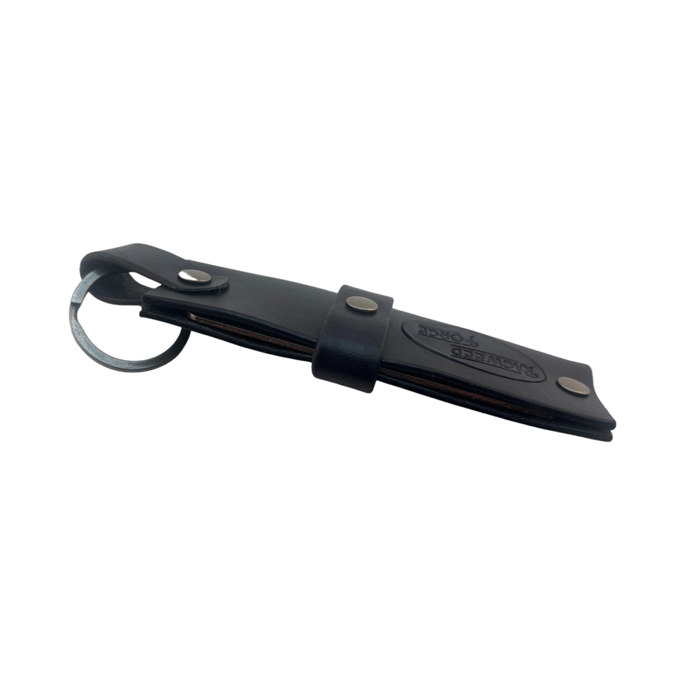 Sharpening - 2 Sided Diamond Plate with Leather sheath From Ragweed Forge #5 - B