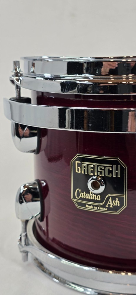 Gretsch Catalina Ash 8" Tom -Red Lacquer Finish
