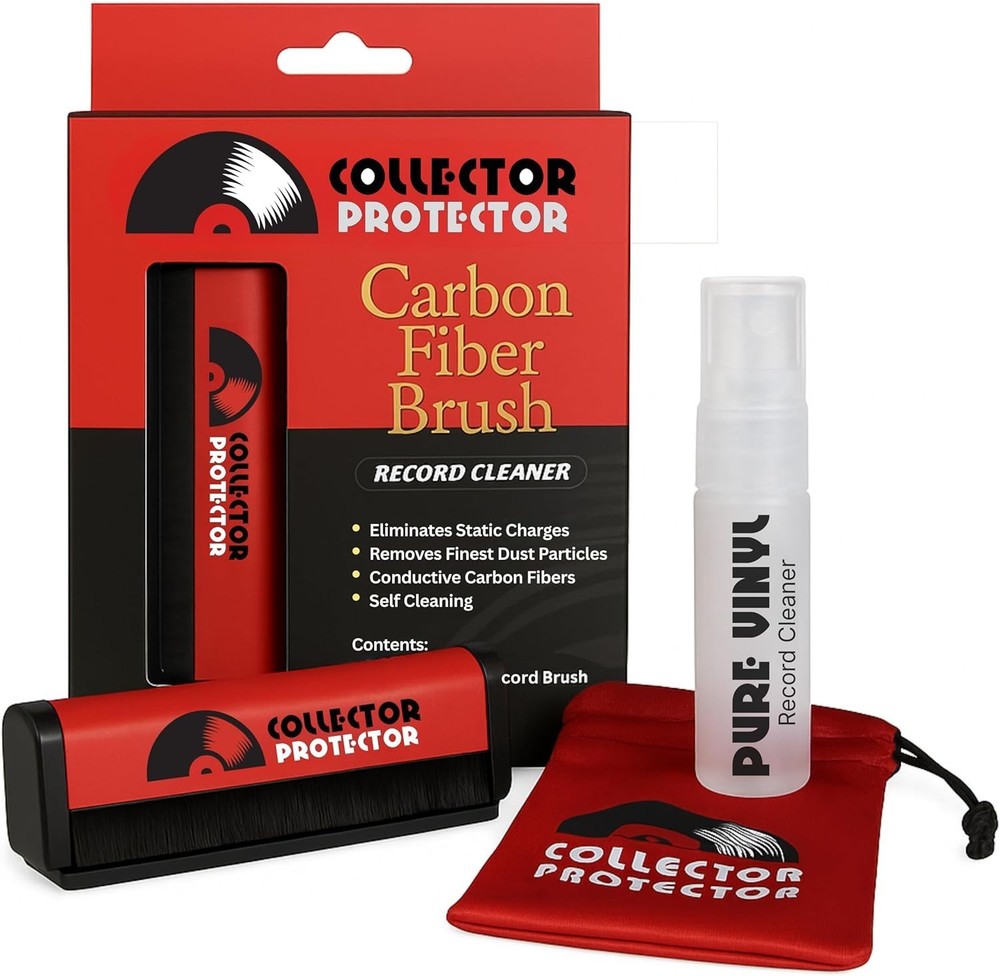 Vinyl Record Cleaning Kit: Anti-Static Brush & Audiophile Solution for Crisp ...