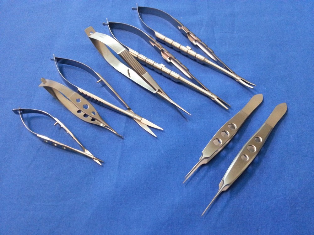 8 PCS O.R GRADE BASIC MICRO SURGICAL EYE VETERINARY SURGERY INSTRUMENTS KIT #3