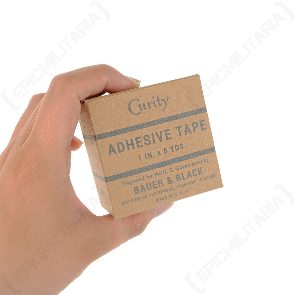 WW2 US Army Curity Adhesive Tape Box - Reproduction Empty Display Box First Aid