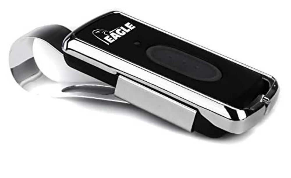 X2 Eagle EG642 Chrome Series 1-Button Remote Control Gate Transmitter Visor Clip