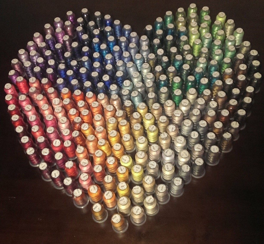 260 Spools Polyester Embroidery Machine Thread - STUNNING QUALITY THREAD