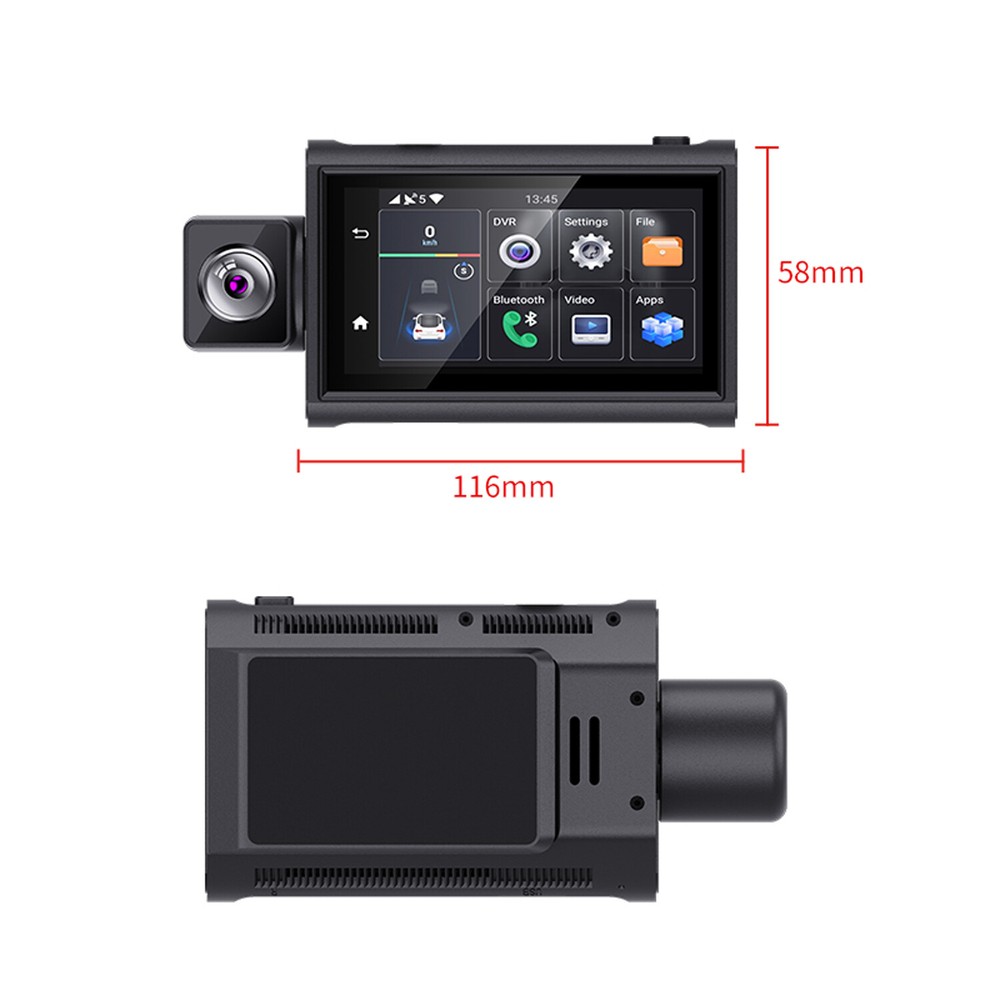 4G LTE SIM Dash Cam with Live Streaming Car Camera Remote View Smart Cloud DVR