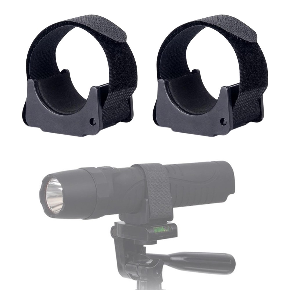 Flashlight Mounting Bracket Torch Mounting Bracket Portable Rubber Black Prof...