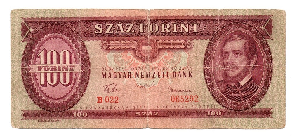 Hungary 100 forint 1957 / P-171a /