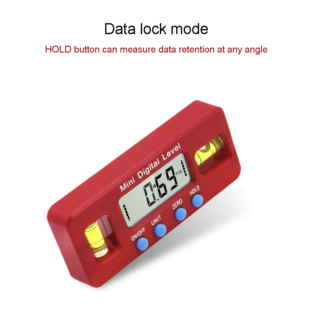 Magnetic Angle Finder Level Gauge Tool Mini Digital Protractor Inclinometer