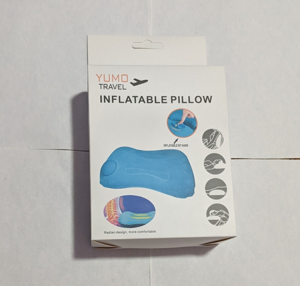 new 1 pcs inflatable pillow travel random color automatic inflatable