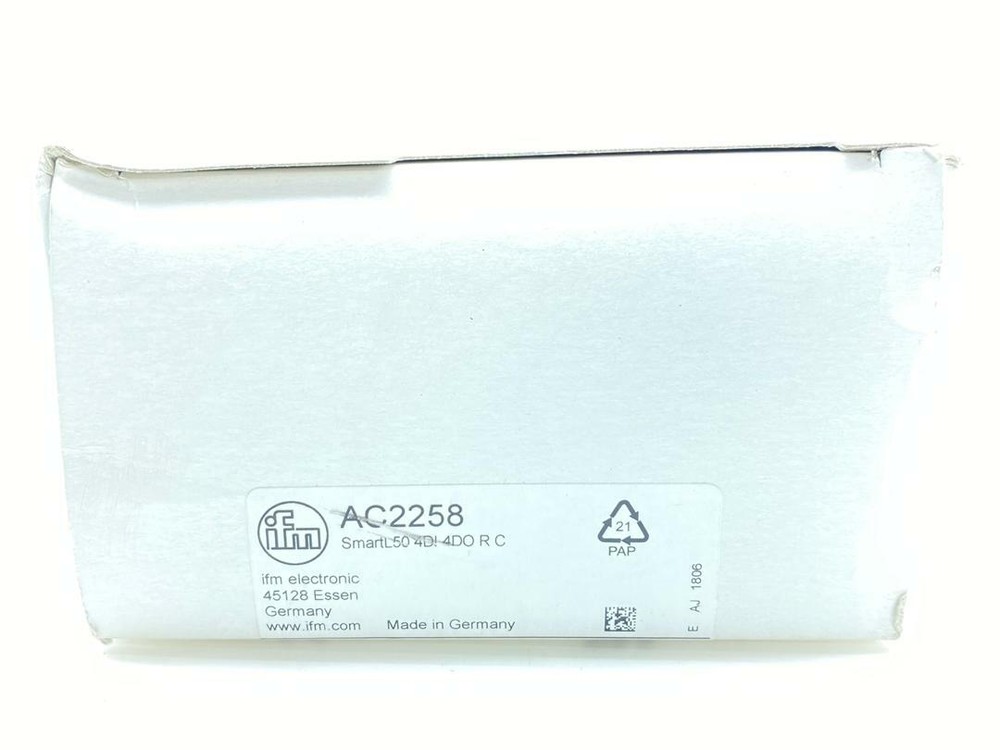 IFM ELECTRONIC AC2258 AS-INTERFACE CONTROL CABINET MODULE (GERMANY)