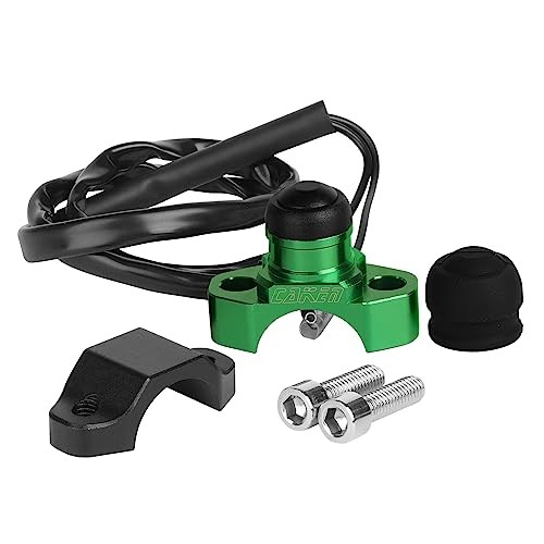 CNC Motorcycle ATV Water Proof Engine Start Stop Kill Switch Button for Green