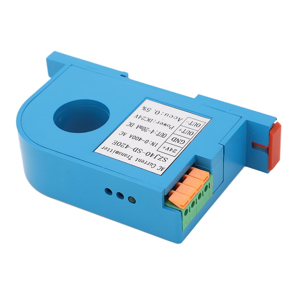 AC Current Transmitter 4‑20mA Output Single Phase AC Current Transducer Sensor