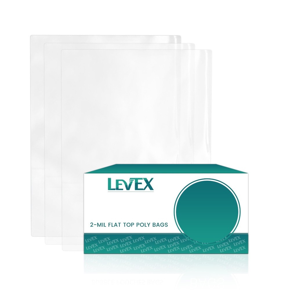 7" x 9" Clear Poly Bags 2-Mil Lay Flat Open Top Plastic Packaging Packing
